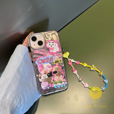 For เคสไอโฟน 14 Pro Max [Plating Pink Cutie Wave Shape] เคส Phone Case For iPhone 14 Pro Max Plus 13 12 11 For เคสไอโฟน11 Ins Korean Style Retro Classic Couple Shockproof Protective TPU Cover Shell
