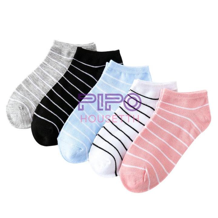 ถุงเท้า-สีลูกกวาด-สุดฮิตในเกาหลี-ห้าสีพาสเทล-ใส่ฤดูร้อน-เนื้อนุ่ม-เหมาะกับสาวๆวัยใส-pp99