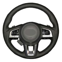 Car Steering Wheel Cover Soft Black Artificial Leather For Subaru Legacy XV 2015-2017 Outback 2014-2017 Forester 2015-2018 Steering Wheels Accessories