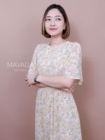 เดรสยาวลายดอกสีเหลือง BRAND MAYADA BOUTIQUE