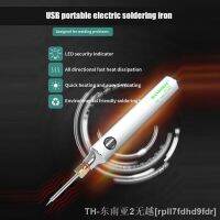 hk¤  Set Electric Soldering Iron USB Rechargeable Accessories Adjustable Welder Supplies Tips