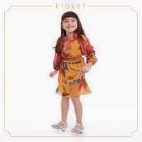 Kloset (AW19 - KD009) Floral Printed Long Sleeve Dress