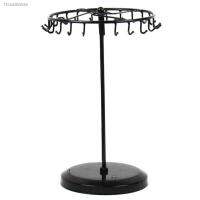 ☁┅№ Dangly Earrings Jewelry Display Rack Iron Art Plating Metal Holder Earing Necklace Stoage Rack Round Base Table Detachable