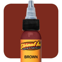 หมึกสักอีเทอนอล BROWN ขนาด 1 ออนซ์ สีสักลาย เอทานอล หมึกสัก เอทานอล หมึกแท้ 100% จากอเมริกา Eternal Tattoo Ink BROWN 1oz 100% Original From America