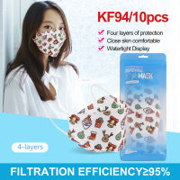 10Pcs/50 pcs Unique Disposable Christmas customized models Face Mask KF94 Special 4-Ply Anti Dust Mouth Mask