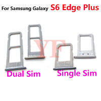 Untuk G928ขอบ Samsung Galaxy S6 Edge Plus G928F Kad Sim Dulang SD Kad Memori Megang ช่องเสียบ Penyesuai Bahagian Pembaikan Efon Pintar