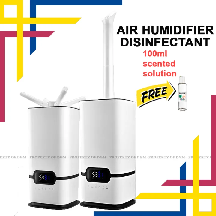 Ultrasonic Air Humidifier Disinfectant Fog Machine COMPLETE SET with