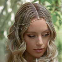 【CC】◄  Stonefans Fashion Boho Chain Wedding Hair Accessories Headpiece Bridal Forehead Jewelry