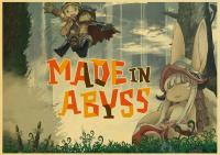 Japanese Anime Made In Abyss Retro Painting Art Home Decor Bar Cafe Kids Room Living Wall Decor Picture Quality Canvas Poster