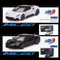 BBR 1:64รุ่นรถ Mase MC20 Bianco Audace &amp; Nero Enigma โลหะผสมหล่อวิ่ง Vehilce-สีดำและสีขาว