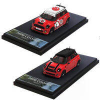 BSC 1:64 Model Car Mini Cooper LBWK Alloy Die-Cast Vehicle - RedRose &amp; Red Color Coating