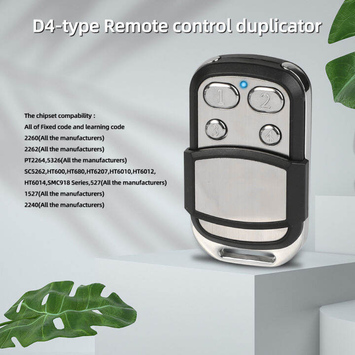 433Mhz Smart Copy Remote Control Wireless Fixed Rolling Code Universal Door Duplicate Key Fob