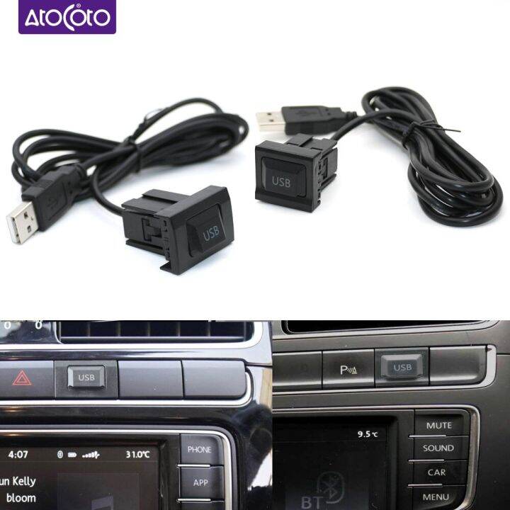 Bộ Chuyển Đổi Radio Cáp Chuyển Đổi USB Cho Xe Hơi VW Golf Passat Polo GTI  Tiguan 2009 ~ 2017 Điều Hướng CD Dây Cố Định 