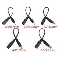 5.5x2.1mm DC female Power jack to DC Male Plug Cable 5.5*2.5mm 3.5x 1.35mm 4.0*1.7mm 4.8 2.5 0.7 Extension Connector power cord  Wires Leads Adapters