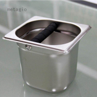 【HOT】Metagio 1pcs/set ชิ้นความจุมากเครื่องชงกาแฟกล่องเคาะได้ ESPRESSO บดขยะ Tamper Bin