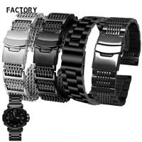 316 Solid Stainless Steel Watch Band For Casio PRG-600YB/PRG-650/PRW-6600 Mens Metal  Watch Strap Accessories 20 22 24Mm