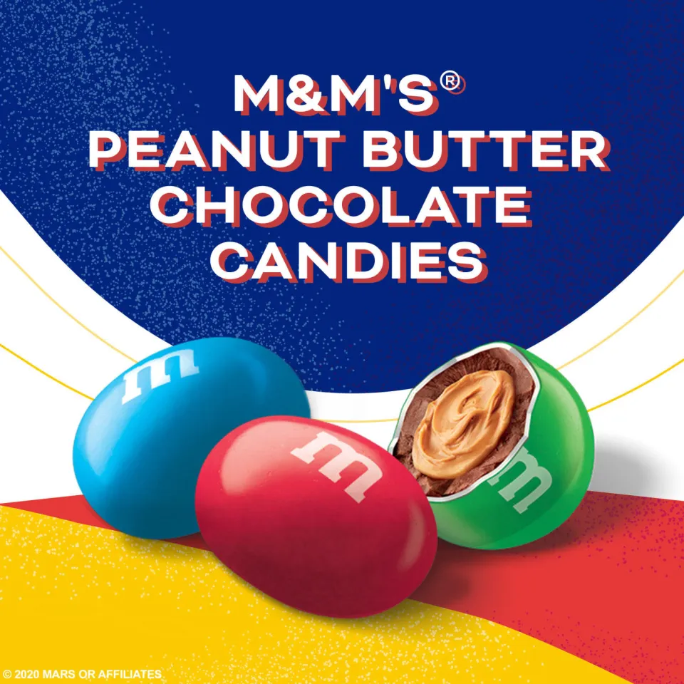 M&M's Peanut Butter Milk Chocolate Candy Jar - 55oz