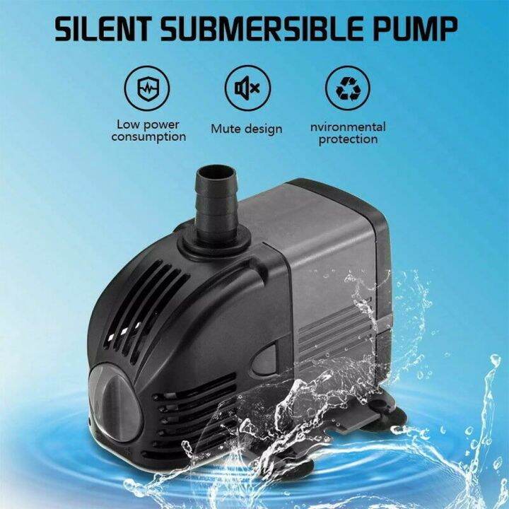 6W60W 220V Submersible Aquarium Circulation Water Pump Fish Tank Ultra