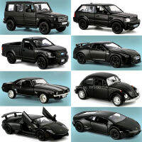 ชุดของเล่นรถ Diecast อัลลอยด์1:36ของแท้รถของเล่นคอลเลคชั่นงานอดิเรกสำหรับเด็กผู้ชายสีดำเข้มและสีดำเข้ม