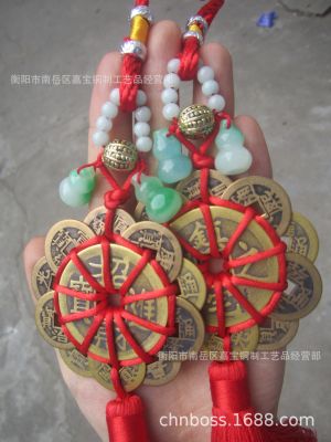 New Original สิบจักรพรรดิฮวงจุ้ยโชคดี Qianyu Gourd ห้าจักรพรรดิเหรียญทองแดงบริสุทธิ์สิบจักรพรรดิพลัมเงิน Lucky Jinbao เหรียญทองแดงพระพุทธรูป