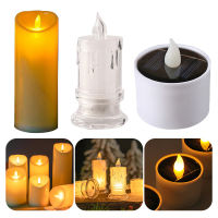 612pcs Flameless LED Candles Fake Flickering Tea Lights Outdoor Garden Battery Candles Light Romantic Wedding Party Decor