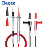 Cleqee โพรบ P1505มัลติมิเตอร์แบบ4มม. กล้วยตัวทดสอบเจลซิลิโคน150มม. สายเคเบิลทดสอบปลั๊ก2มม. เข็มทองแดง1000V/10a