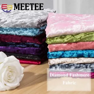 Meetee 50/100X145cm Polyester Spandex Velour Fabric Bronzing Tricot DIY  Dress Elastic Velvet Cloth Sewing Accessories