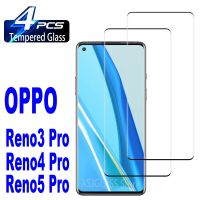 (SHANG LONG)กระจกนิรภัยสำหรับ2/4ชิ้น Oppo Reno 3 Pro 4 5ค้นหา X3ฟิล์มนีโอปกป้องหน้าจอ