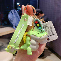 จระเข้เด็ก Keychain Lady จี้ใหม่ตุ๊กตา Stitch พวงกุญแจรถ Keychain แหวนคนรักกระเป๋านักเรียนจี้ Stationery Store เครื่องประดับบุคลิกภาพ All-Match