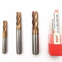 KLOT HRC60 TiCN เคลือบโซลิดคาร์ไบด์หยาบ End Mill ฟันละเอียด 8mm 10mm 12mm 4-Flute Milling Cutter CNC