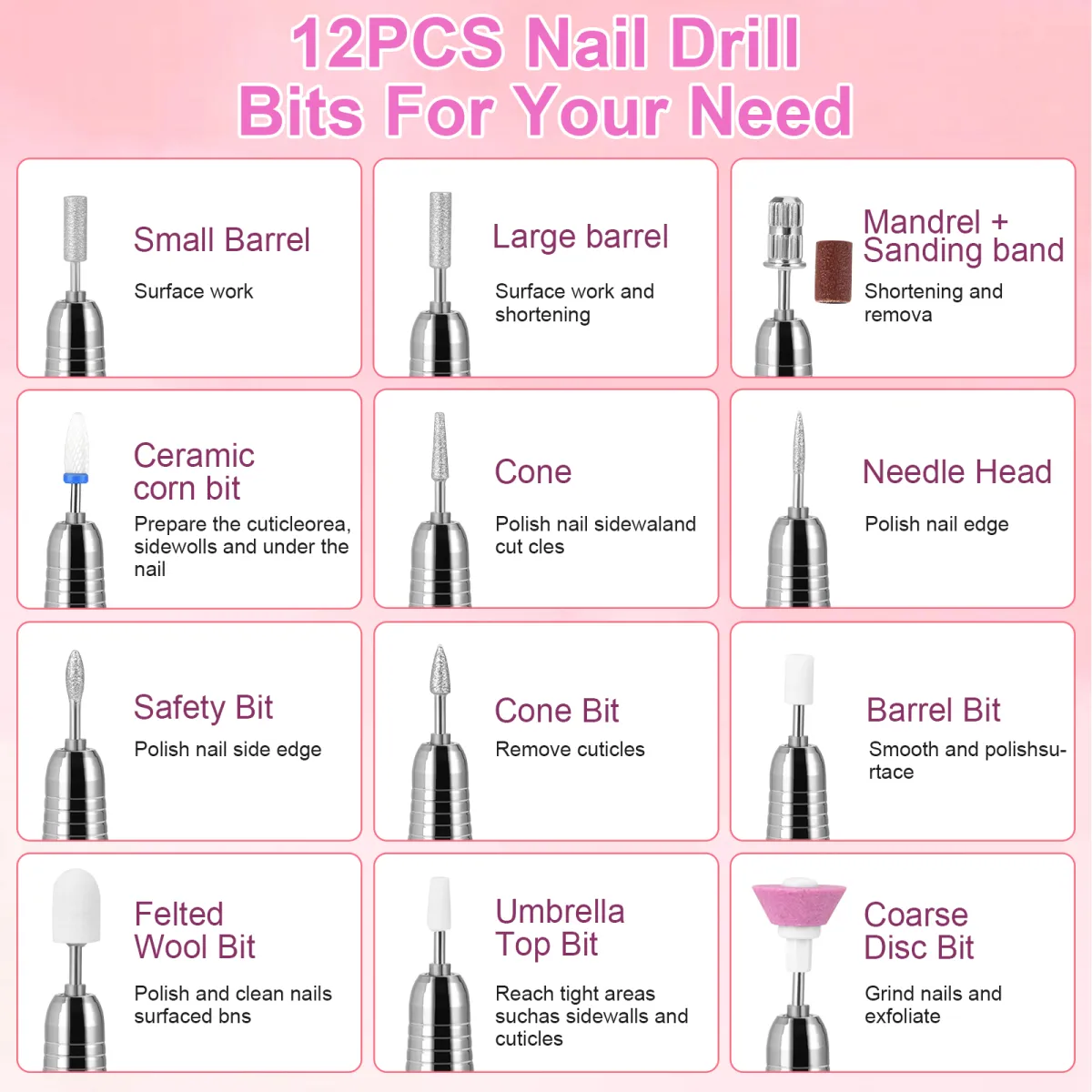 Share more than 137 electric nail file bits explained songngunhatanh