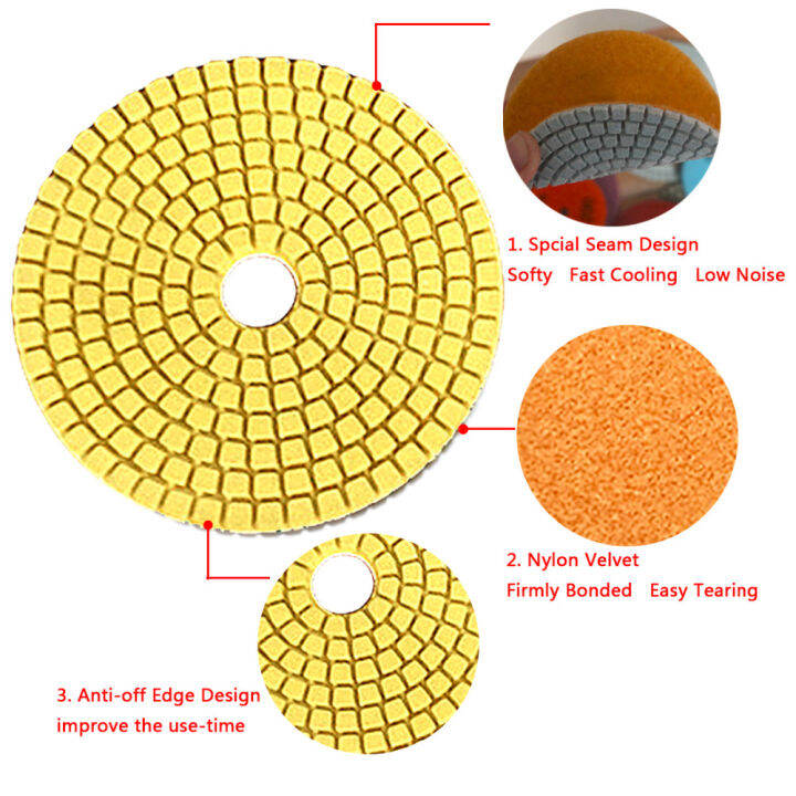 4" Wet Diamond Grinding Disc Rotary Abrasive Tool Sanding Disc