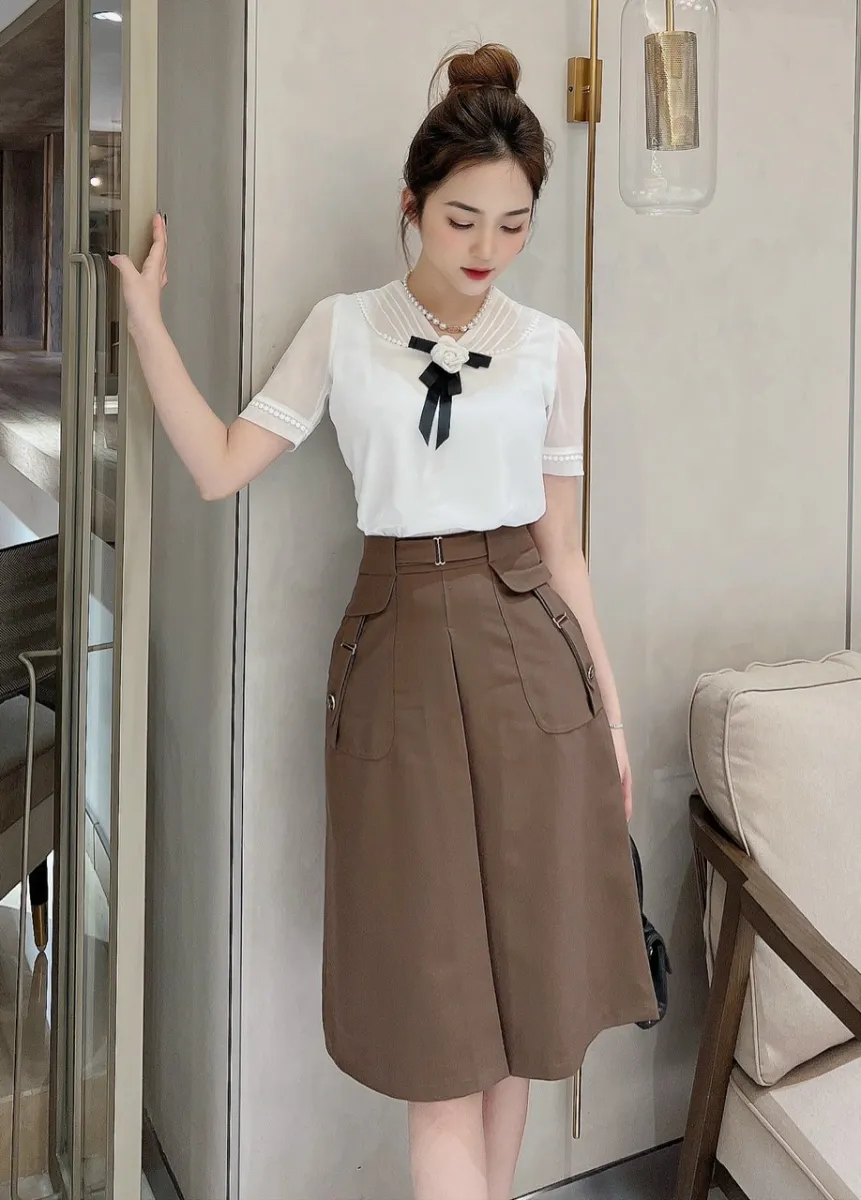 Chân váy dài đẹp thanh lịch-chân váy công sở Hàn Quốc đẹp | Lazada.vn