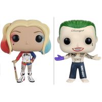 Funko POP ทีมฆ่าตัวตาย Harlequin Harleen Quinzel The Joker 97 #96 # รูปวันเกิดของขวัญตกแต่ง