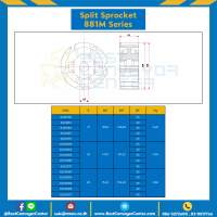 SPROCKET 21Z, BORE 25,30,35,40,45 MM., DIA 129.26 MM. FOR CHAIN 881 M