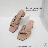 ZAABSHOES รุ่น KATTY รองเท้าแตะ ส้นก้อน 1.5 นิ้ว สี ไข่ (ฺEGG) ไซส์ 34-44  รองเท้าแตะ รองเท้าไปเที่ยว รองเท้าใส่ที่ทำงาน เน้นหน้ากว้าง พื้นไม่ลื่น