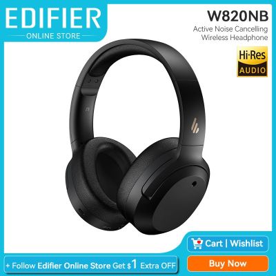 【jw】♈ﺴ  W820NB Headphones Noise Cancelling Hi-Res Audio Bluetooth 5.0 40mm Driver Headset