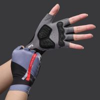 hotx【DT】 Short-finger Cycling Gloves New Breathable Non-slip Half-finger Anti-friction Protection