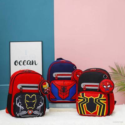 Spider-Man Iron Man Frozen Backpack for kids Student Large Capacity Breathable Print Personality Multipurpose  Bags