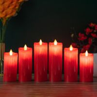 Flameless Electronic Candle Light Auto Swing Realistic Led Electric Candle Lamps Lightweights Bright Flickering Bulb Home Decors