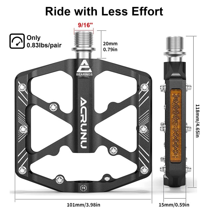 อุปกรณ์เสริมแป้นจักรยานรองเท้าเดินเขาน้ำหนักเบาป้องกันการลื่นไถลแป้นถีบจักรยานอัลตร้าไลเกอร์-mtb