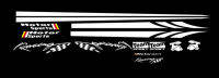 Motor Sport Racing Waistline Stripes Decal Car Door Side Stickers Waist Lines Decals For Volkswagen POLO Golf MK6 Scirocco