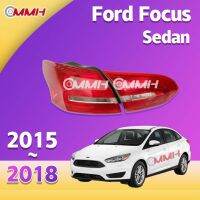 Ford Focus รถเก๋ง 2015-2017 เสื้อ​ไฟท้าย ไฟท้าย​แต่ง ไฟท้ายไฟเบรค​ ไฟเลี้ยว Taillamp Taillight ไฟท้าย​ พร้อมทับทิม ไฟท้ายกันชนหลังสําหรับ​ ทับทิมในฝาท้ายไฟท้าย ไฟเบรก ไฟสัญญาณเตือน