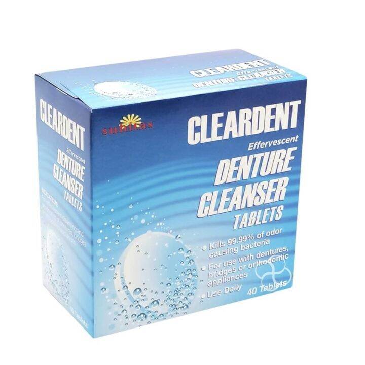 Cleardent Denture Cleanser Tablets 40s Lazada PH