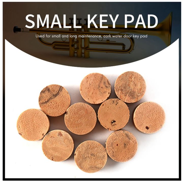 10pcs-water-key-water-key-spit-valve-cork-pad-for-trumpet-trombone-repair-accessories-diameter-9mm-thickness-4mm