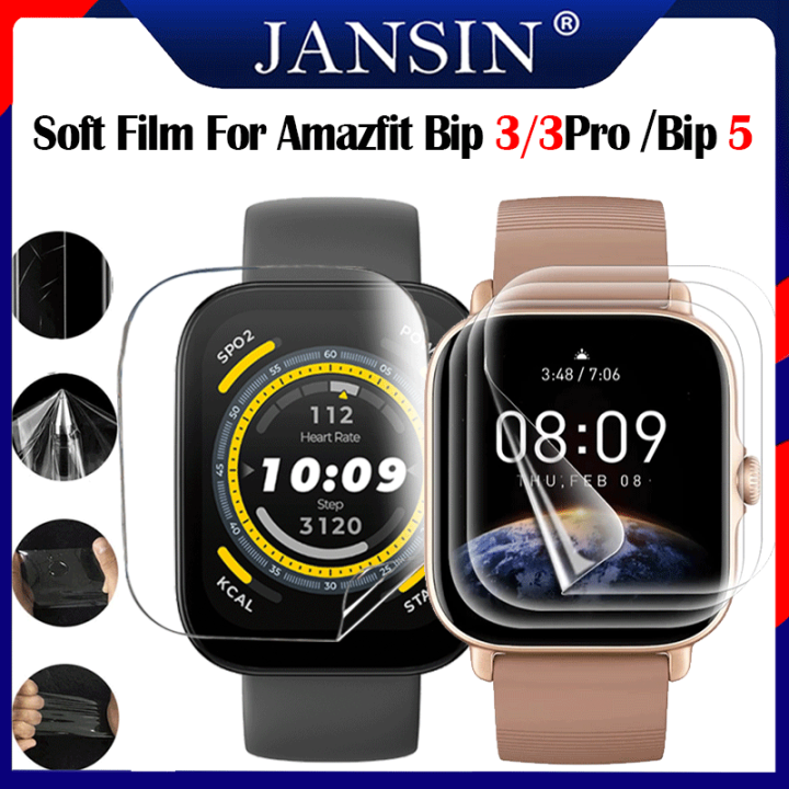 amazfit-bip-5-ฟิล์ม-เคสกันรอยหน้าจอ-amazfit-bip-3-pro-สมาร์ทวอ-ทช์-ใส-บาง-ฟิล์มกันรอย-amazfit-bip-3-อุปกรณ์เสริมนาฬิกาสมาร์ท