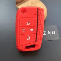 Zad 4 On Key เคสซิลิโคนยางกุญแจรถเคส Vw โปโล2016 2017กอล์ฟ7 Mk7สำหรับ A7รถยนต์ Skoda Octavia Combi