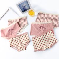 (TER)3 Pcs/lot Cotton Girls Underwear Kids Children Panties Soft Breathable Cartoon Boxer Panties Cartoon Girls Briefs