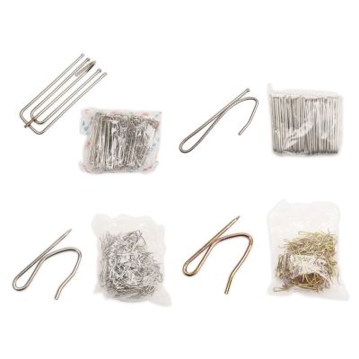 15pcs Metal Four Fork Curtain Tape Hook Multifunction Hooks Accessory for New Year Festival Pleat Curtain Decor