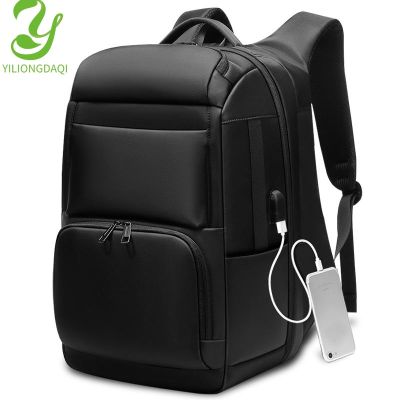 TOP☆Men 17 inch  Laptop Bag pack USB Charging Luggage Bag X-Large Travel Shoulder Backpack For Business